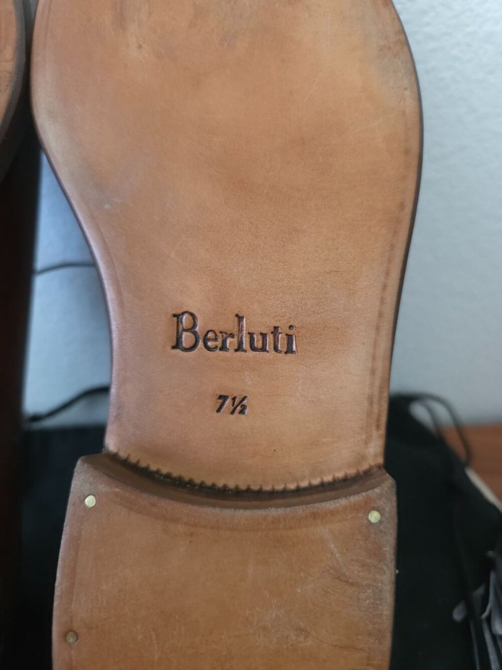 Berluti Richelieu 349 Olga Norwegian Welt Brown Leather Oxford Shoes 7.5 UK - Picture 7 of 13
